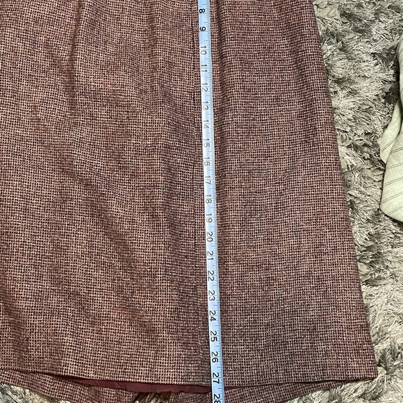 Vintage Women’s Wool Blend Skirt Small Square Patterned A Line Size 11/12 - Picture 13 of 16